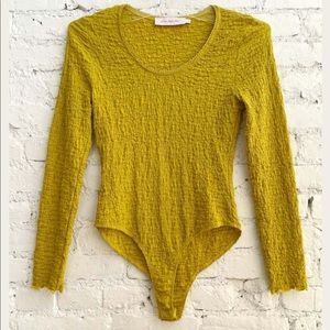 Lisa Says Gah Imani Bodysuit - Chartreuse